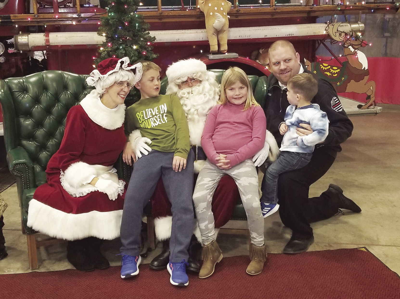 Visiting jolly old St. Nick